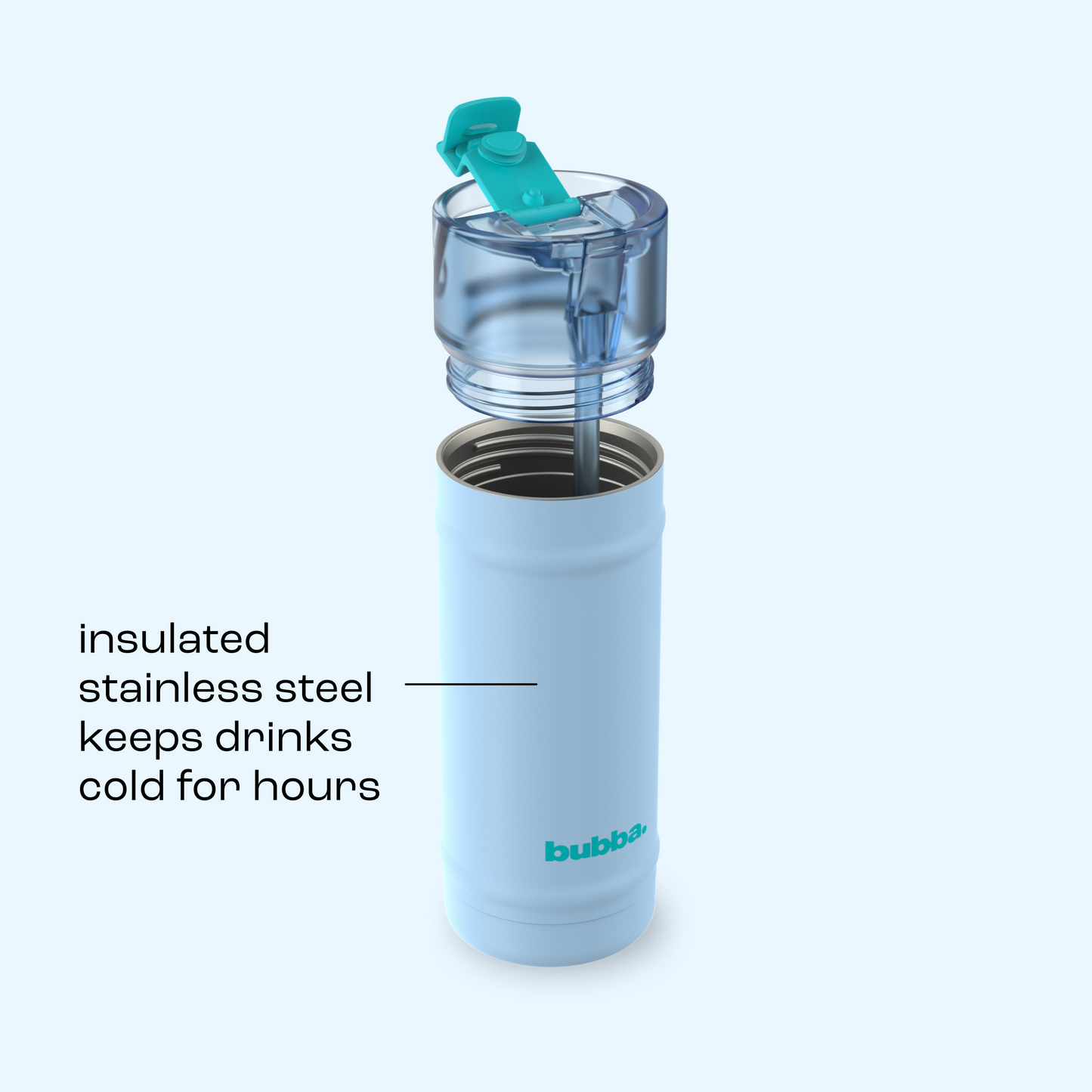 bubba 18 oz DualSip Insulated Stainless Steel Water Bottle - Daydreamin - US 4973