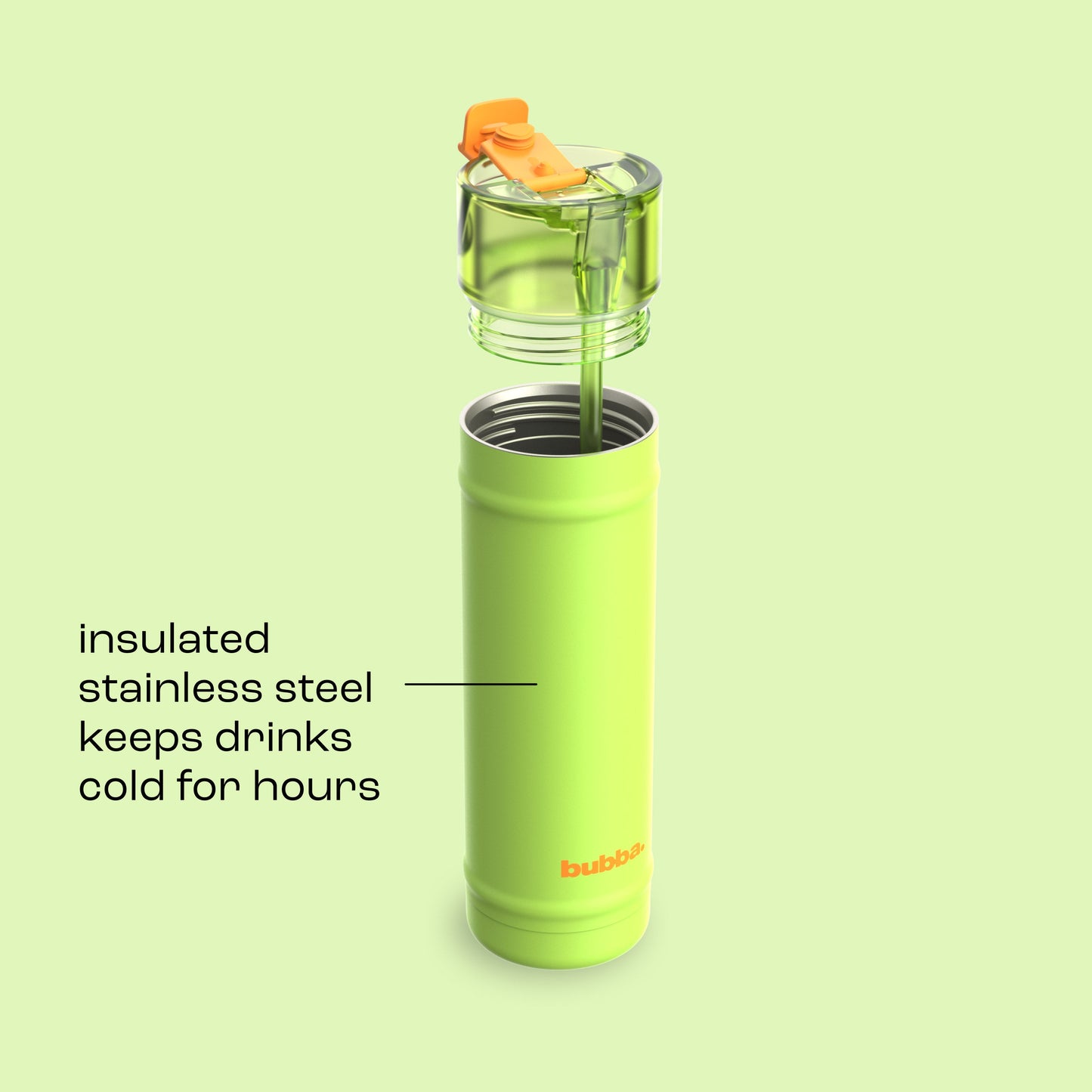 bubba 24 oz DualSip Insulated Stainless Steel Water Bottle - Glow Up - US 5494