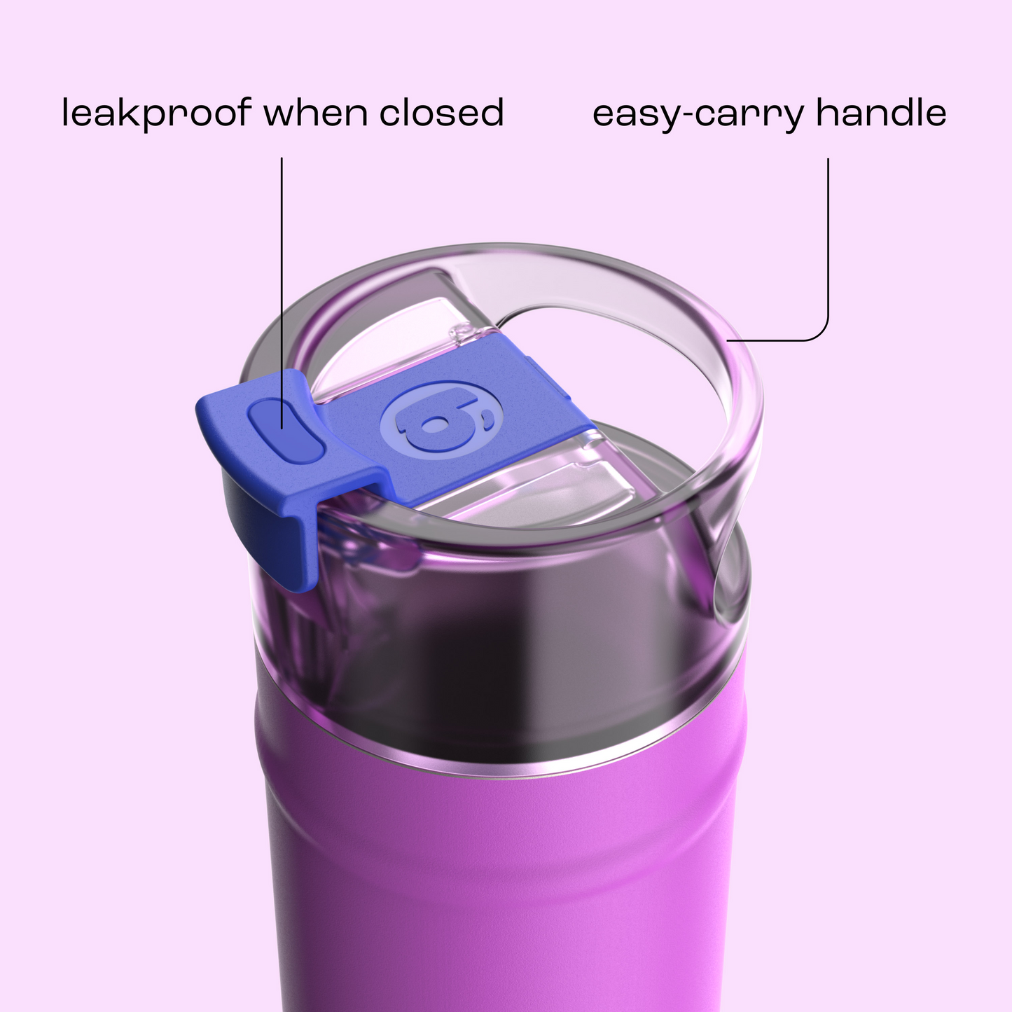 bubba 18 oz DualSip Insulated Stainless Steel Water Bottle - Mood Booster - US 8719