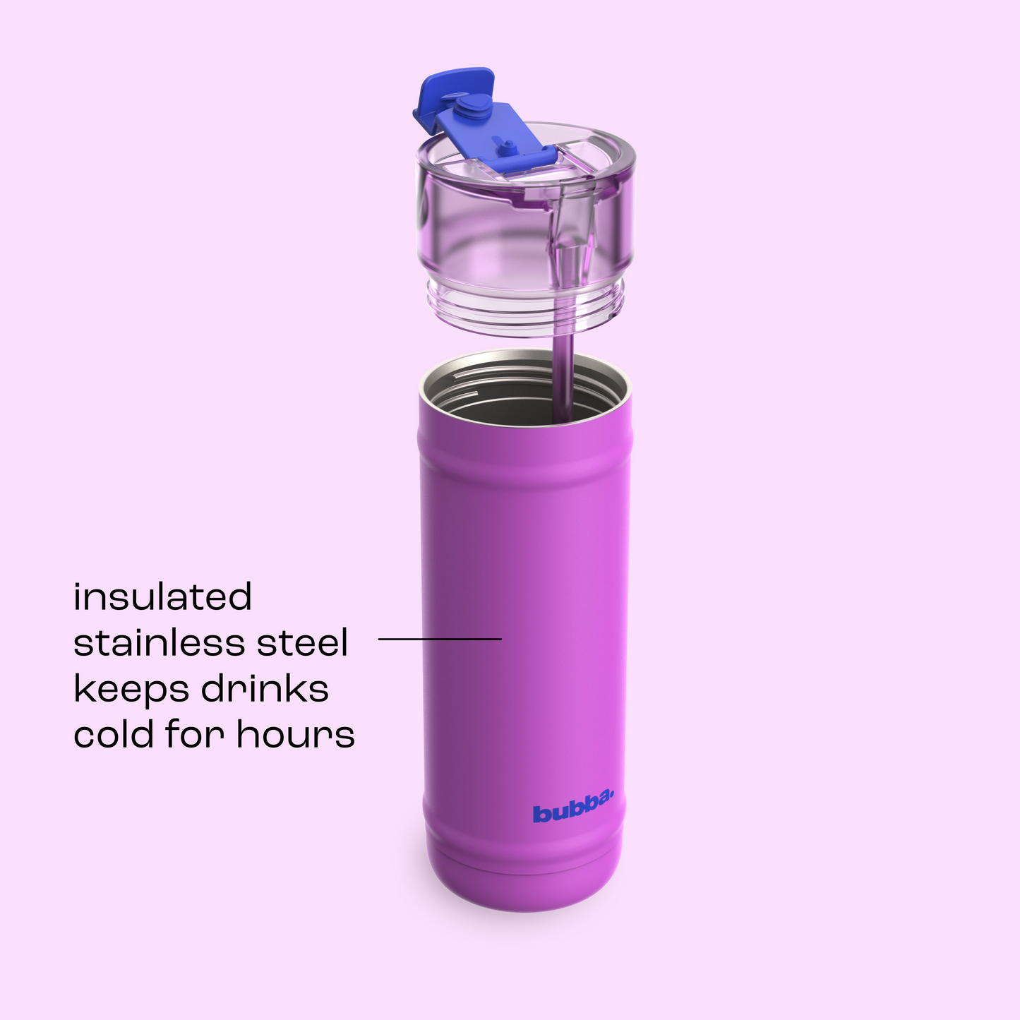bubba 32 oz DualSip Insulated Stainless Steel Water Bottle - Mood Booster - US 5817