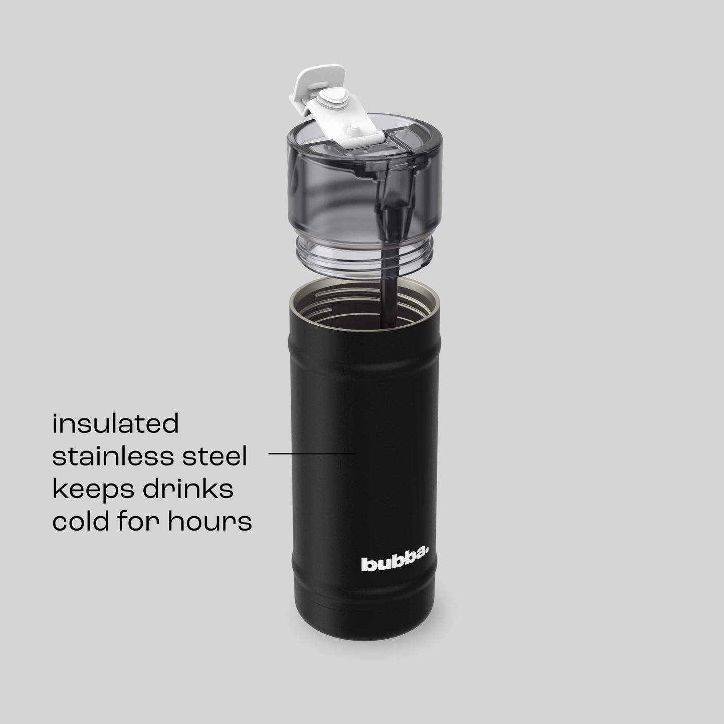 bubba 18 oz DualSip Insulated Stainless Steel Water Bottle -  Office Siren - US 7180