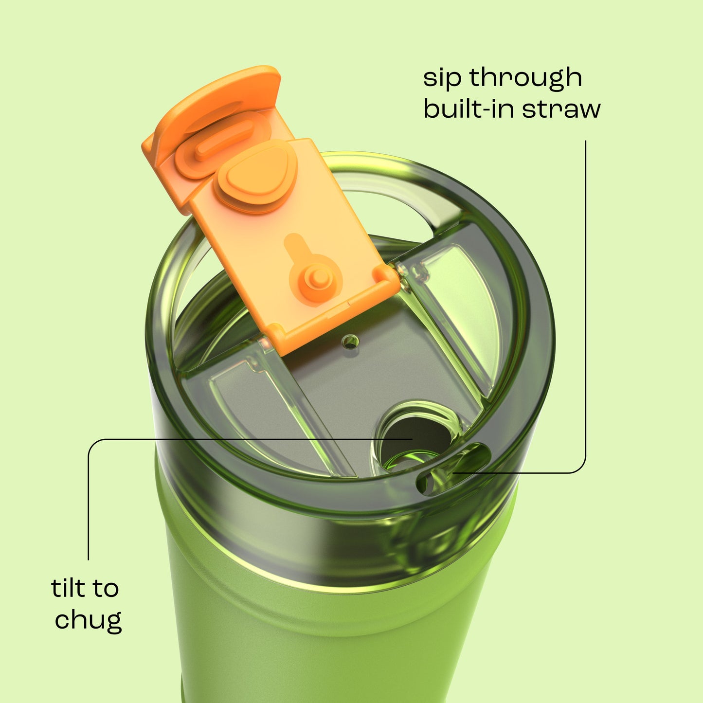 bubba 24 oz DualSip Insulated Stainless Steel Water Bottle - Glow Up - US 5494