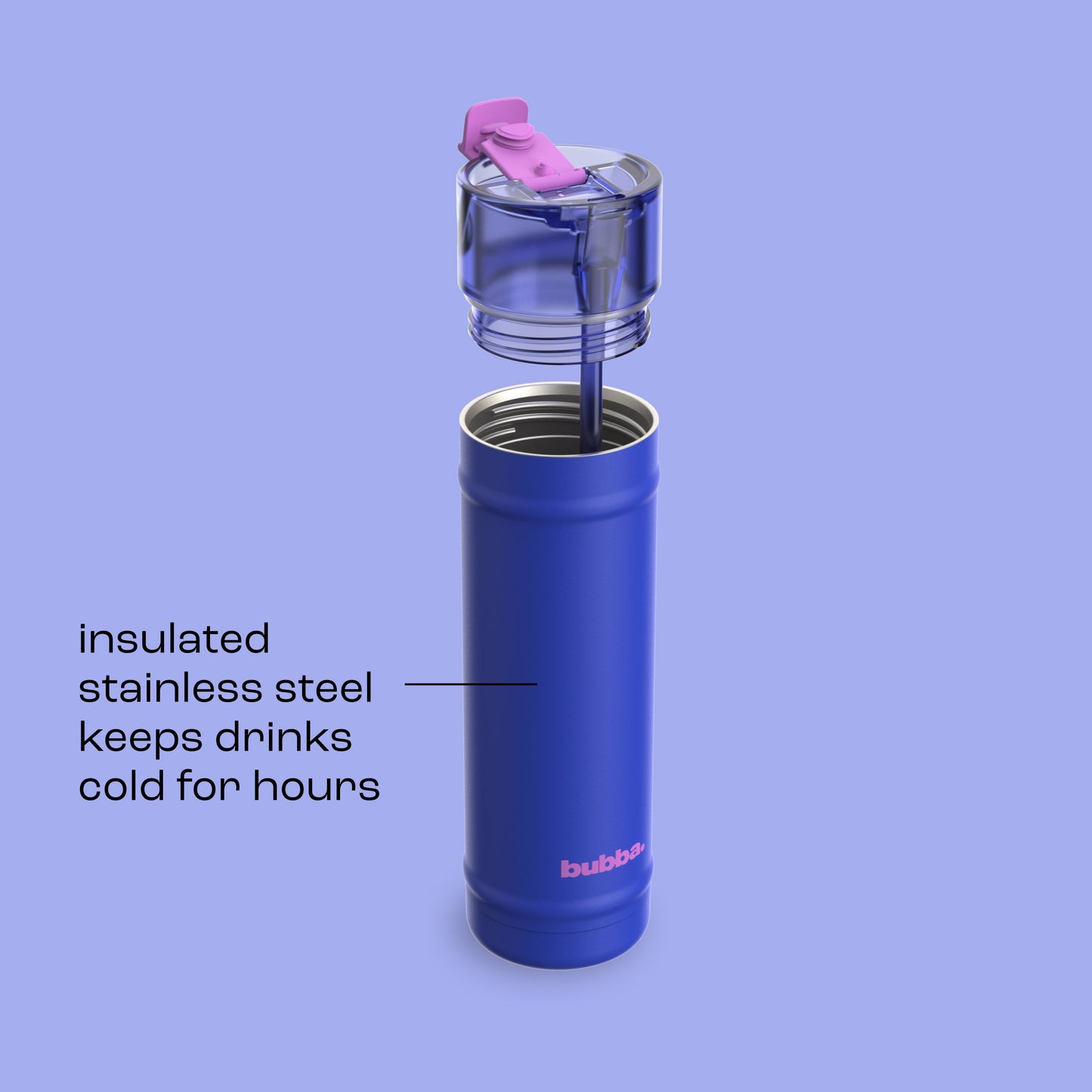 bubba 24 oz DualSip Insulated Stainless Steel Water Bottle - Ocean Energy - US 4166
