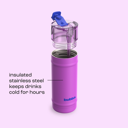 bubba 18 oz DualSip Insulated Stainless Steel Water Bottle - Mood Booster - US 8719
