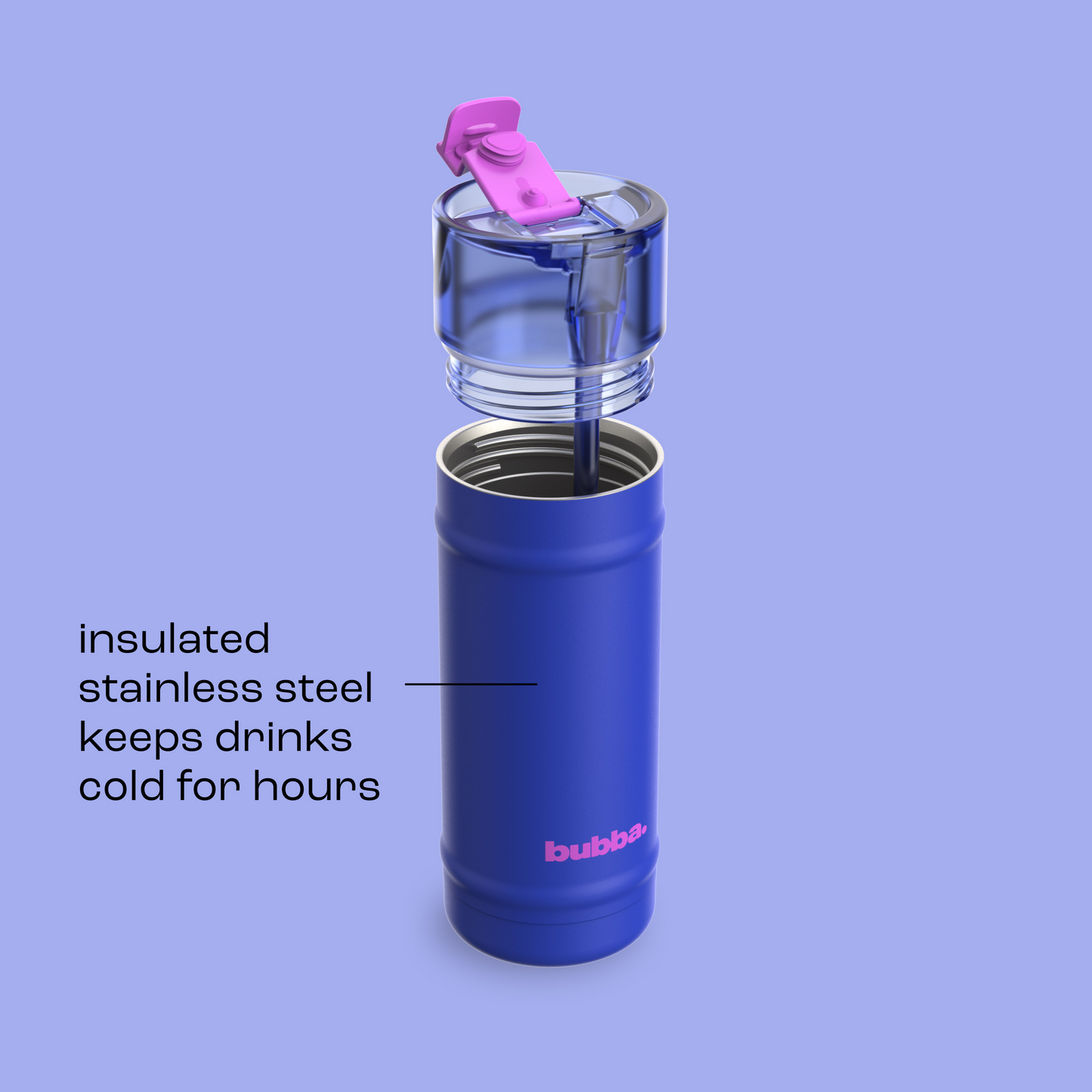bubba 18 oz DualSip Insulated Stainless Steel Water Bottle - Ocean Energy - US 1847